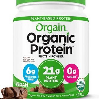 

Orgain Organic Vegan Protein Powder Plant Base Gluten Dairy Sugar Free