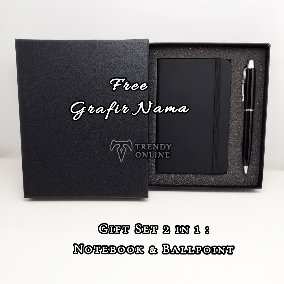 

dh-68 Gift set Souvenir Notebook Ballpoint, Promosi, Hadiah, Pulpen Giftset Exclusif Pulpen, Notebook, Gratis Custom Nama Grafir Original