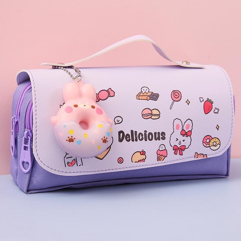 

New tas pensil kapasitas besar dengan aksesori Stress Relief bahan tahan air,Berbagai pilihan Hemat