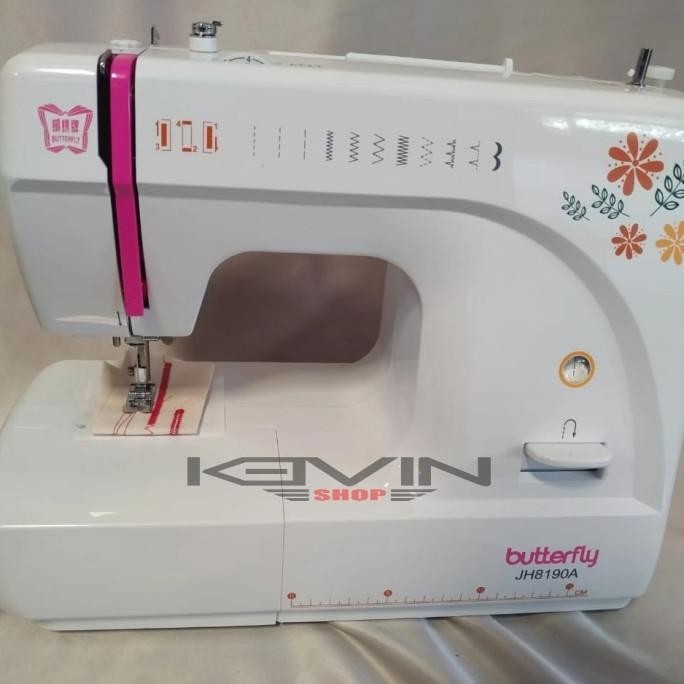 New Mesin Jahit Portable Butterfly Jh8190A / Jh 8190A / 8190S Multifungsi