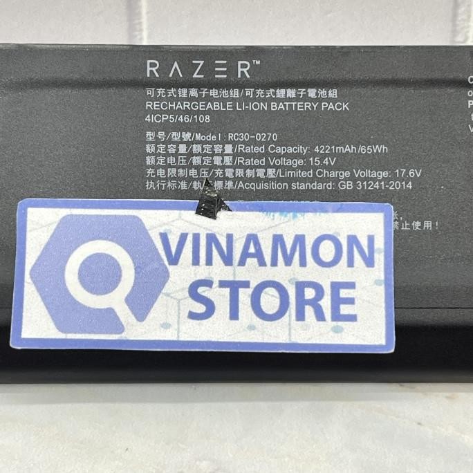 Battery Razer Boweirui Rc30-0270 Razer Blade 15 2018 2019 15.4V 65Wh