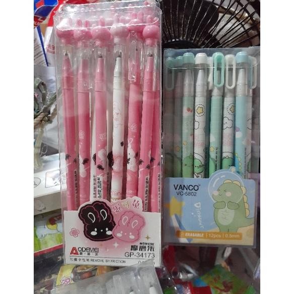 

dvc-78 ERASABLE GEL PEN / PULPEN BISA DIHAPUS KARAKTER GEL 0.5MM 1PAK (12PCS) Berkualitas
