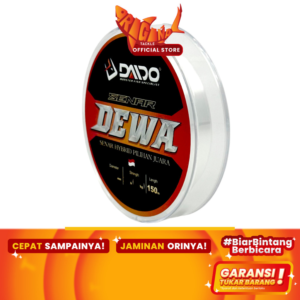 Senar Pancing Daido Dewa Hybrid Nylon Fluorocarbon 150cm 0.18 0.20 0.30 0.23 0.26 0.28 0.16