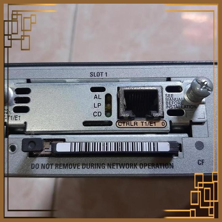 [SPL] CISCO ROUTER 1841 ROUTER CISCO 1840 SERIES + T1/E1 & SERIAL MODULE