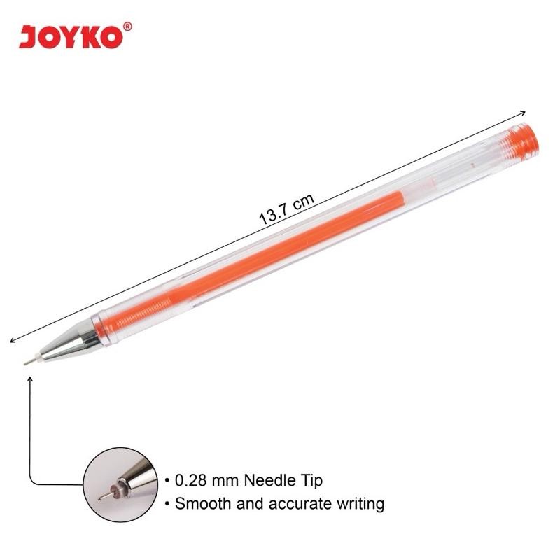 

m-4 Color Gel Pen GPC-325 iTech3 Pulpen Pena Joyko 1 Set 8 Warna 0.28 mm Viral