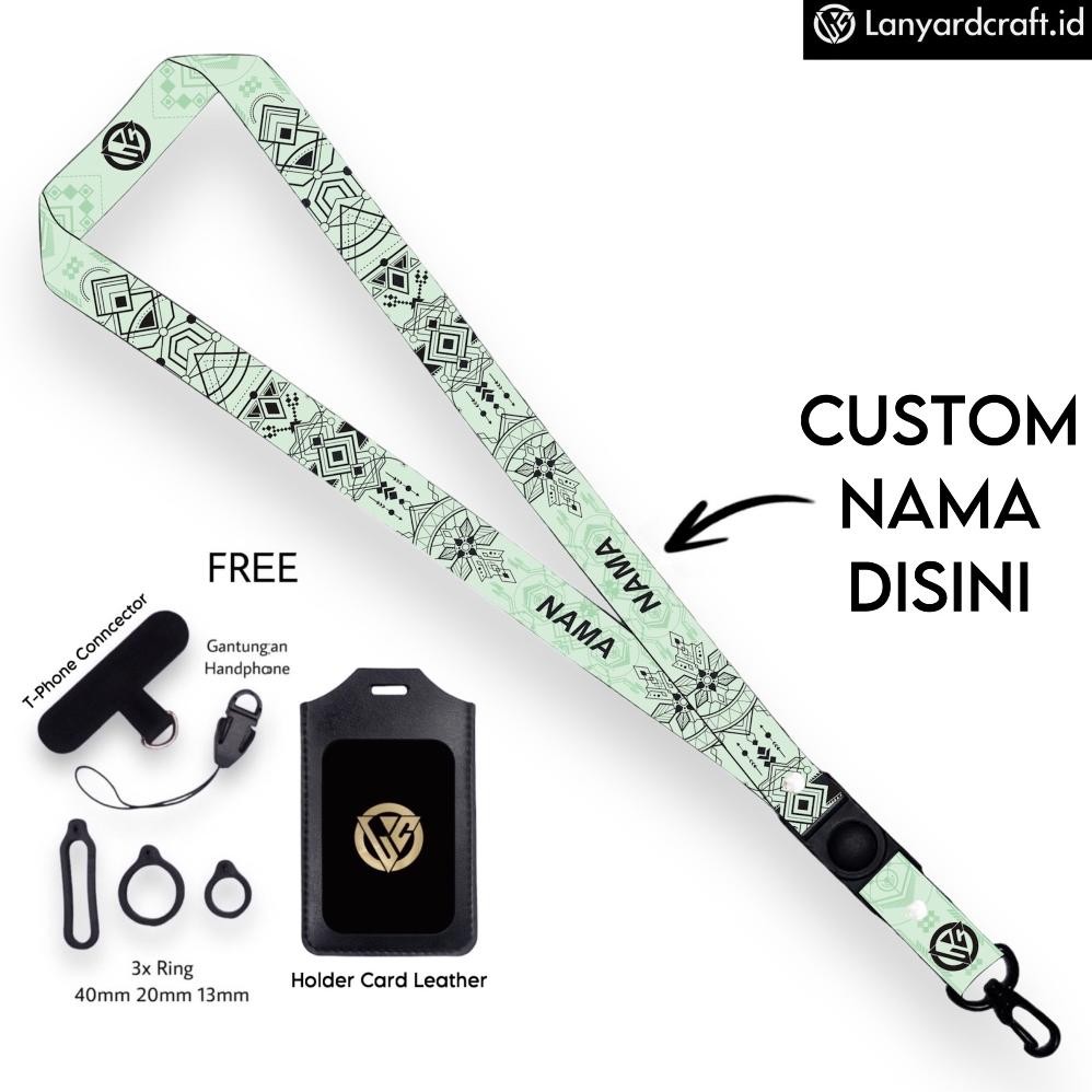 

yt- [SO-BH] Lanyard Craft Custom Nama Spark Series Request Nama Satuan Gantungan Card Holder Tali Lanyard 2cm Original