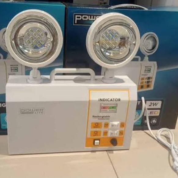 LAMPU DARURAT OTOMATIS KRISBOW EMERGENCY LAMP LED 2 TWIN SPOT