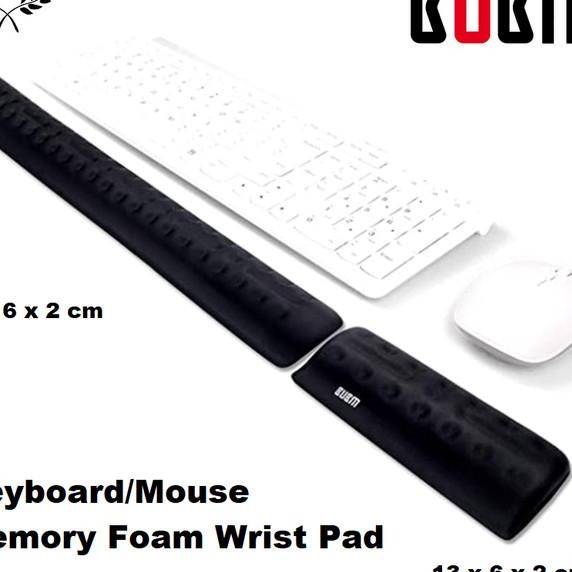 Bubm Wrist Pad Memory Foam Keyboard Mouse Wrist Rest Pad Bubm
