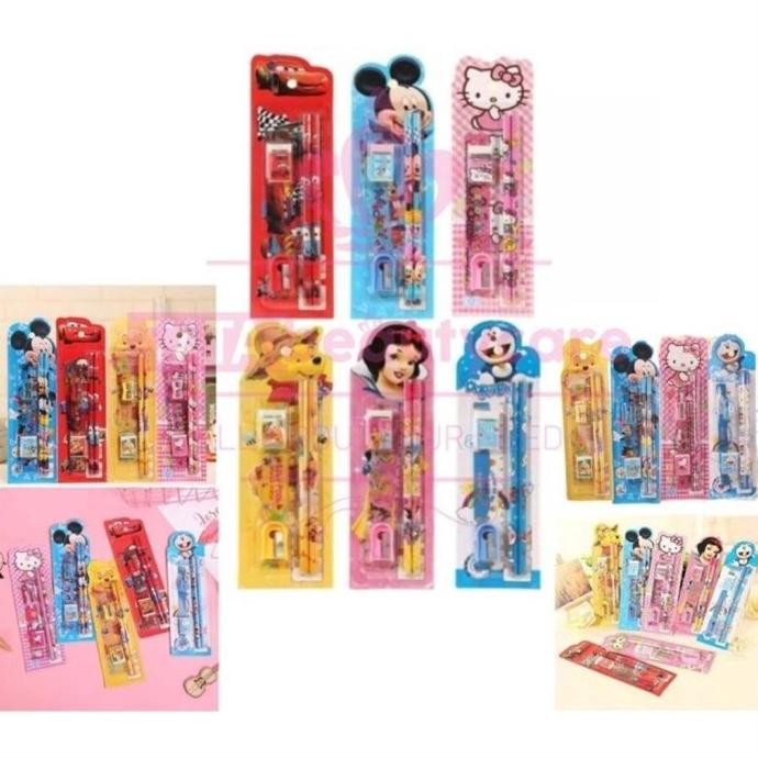 

gd-12 SET ALAT TULIS SEKOLAH KARAKTER LUCU Original