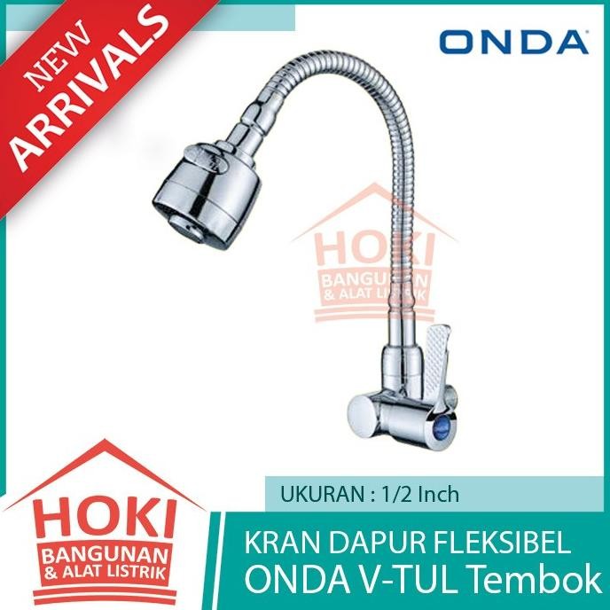 NEW KRAN DAPUR FLEKSIBEL ONDA V TUL TEMBOK - Wastafel Cuci Piring Flexibel