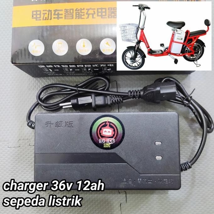 Charger Sepeda Listrik 36V 12Ah Selis Sunrace Richey Volta Indobike Original
