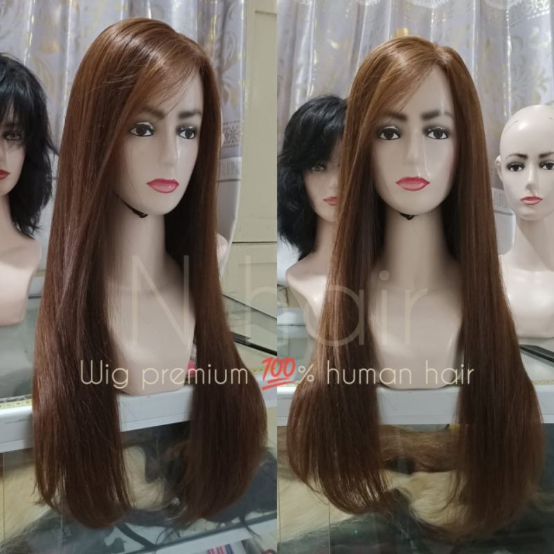 WIG PREMIUM RAMBUT ASLI, FULL AKAR