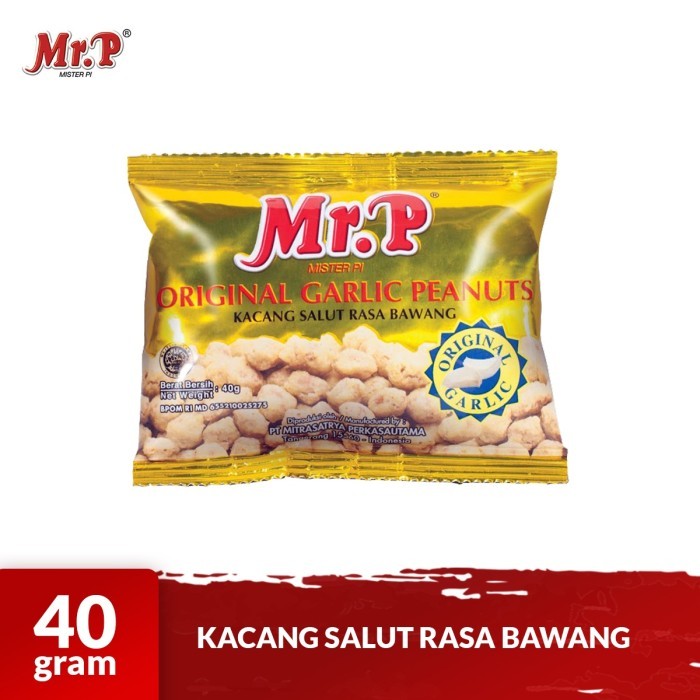 

Mr.P - Kacang Salut Rasa Bawang 40gr - Original Garlic Peanuts