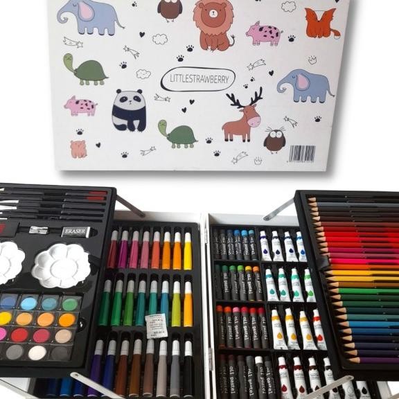 

Crayon Art Set Animal Zoo / Koper Set Crayon Mewarnai Anak / Alat
