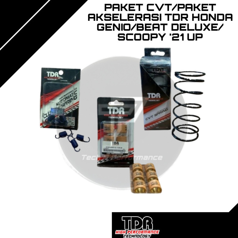Paket CVT/Paket Akselerasi TDR Honda Genio/ Beat Deluxe/ Scoopy '21 UP