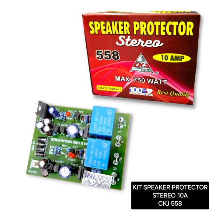 @#@#@#] Kit Protector Stereo Speaker CKJ 558 Protektor Protek CKJ558 10A 750W