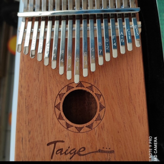 PROMO kalimba 17 key merk TAIGE kayu Mahogani / calimba alat musik