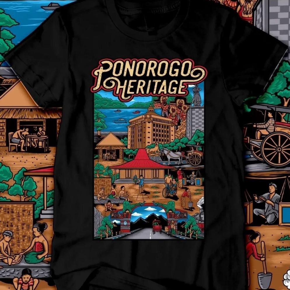 Promo Kaos Ponorogo Heritage Kaos Distro Pria Wanita Kaos Ponorogo