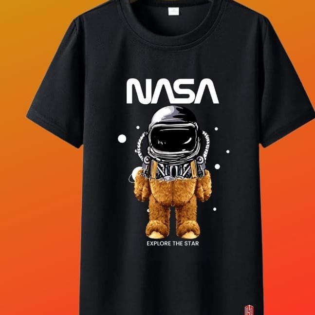Promo Baju Kaos Distro Motif Nasa Ori Awing Cloth