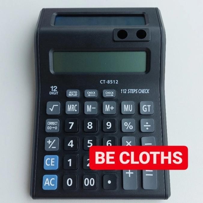 

er-23 Citizen CT-8512 Kalkulator Dual LCD 12 Digit 2 Layar CT 8512 Berkualitas