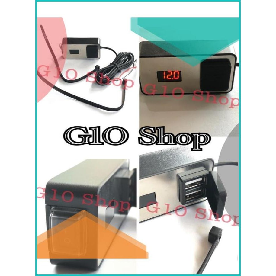 Casan Hp USB / Casan HP + Volt Meter Nmax Aerox freego Lexi Universal