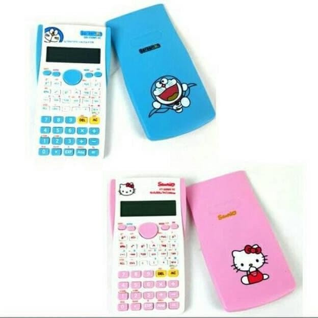 

dh-68 KALKULATOR SCIENTIFIC / ILMIAH / SAINS MOTIF DORAEMON HELLO KITTY KALK Hemat