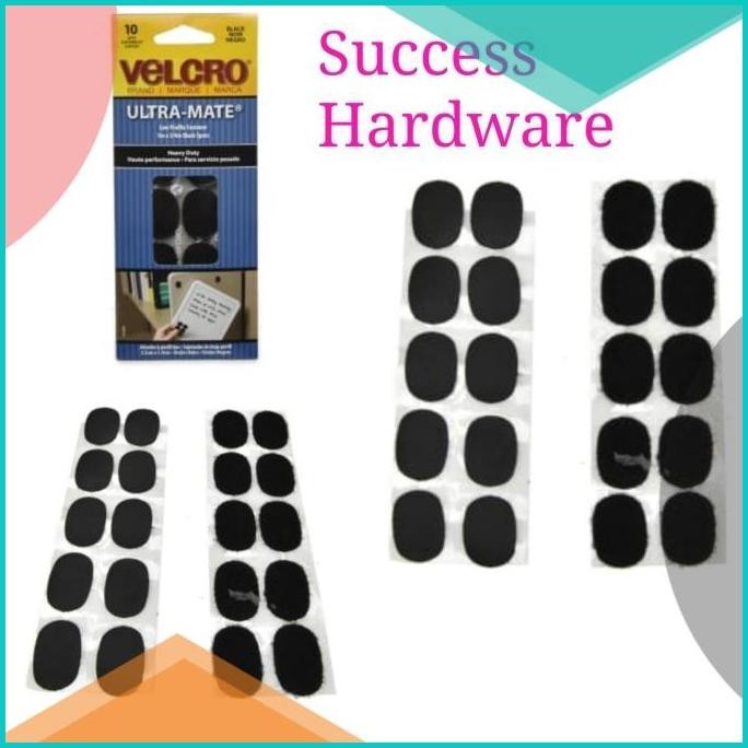 

VELCRO SPOTS TAPE 25 X 19 CM 10 PCS - HITAM 1X3/4INC 140BZ4 accessori