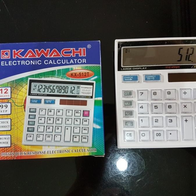 

hj-77 Kawachi Kalkulator / Calculator Elektronik 12 Digit KX-512T Termurah