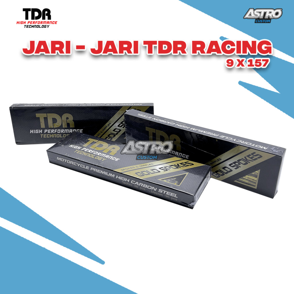 Jari-Jari TDR GOLD Ukuran 157 Supra X 125 Smash Shogun Ruji Velg