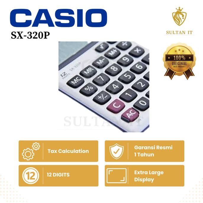 

KOE-1116 Kalkulator Casio SX 320P Original Termurah