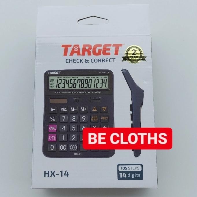 

MMA-1318 Target HX-14 Kalkulator Ofice Check Correct 14 Digits HX14 Original