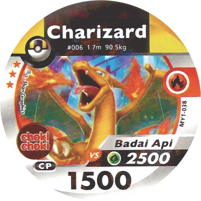 Kartu Pokemon Medalion Choki Choki Charizard