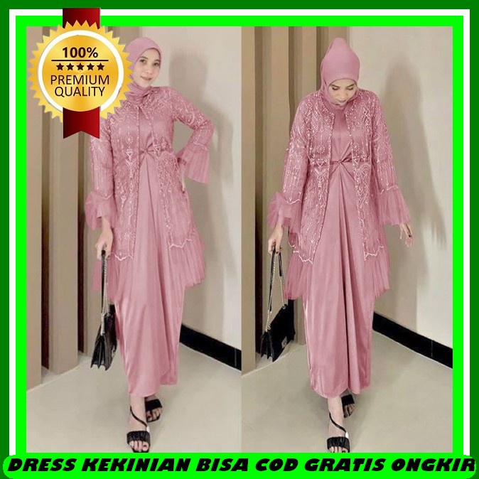 Dress Kondangan Wedding Dres Brokat Driss Brukat Baju Brokat Kondangan Terbaru 2023 Remaja Dreas Hij