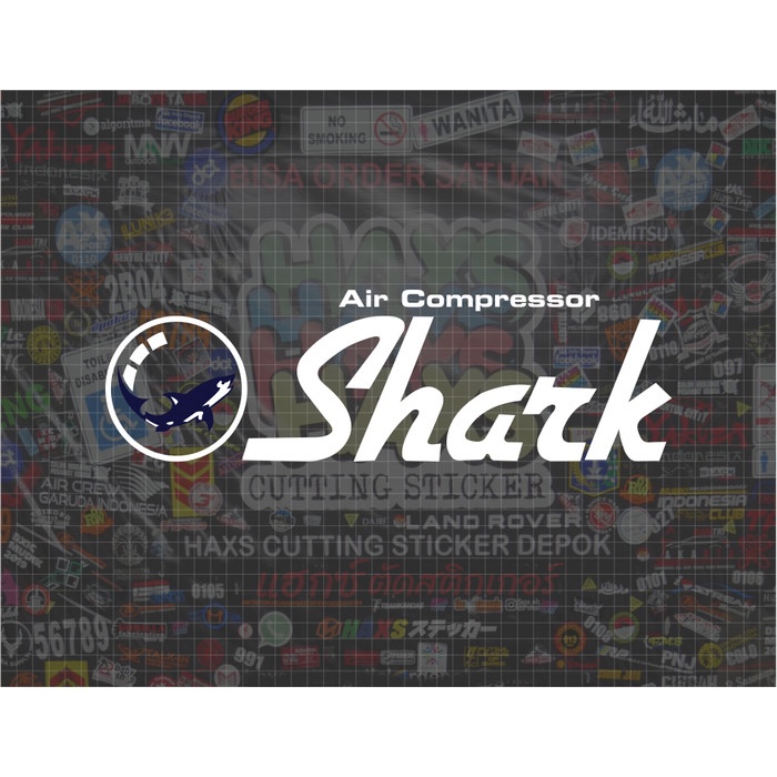 

Cutting Sticker Shark Kompresor Ukuran 35 Cm Untuk Kompresor