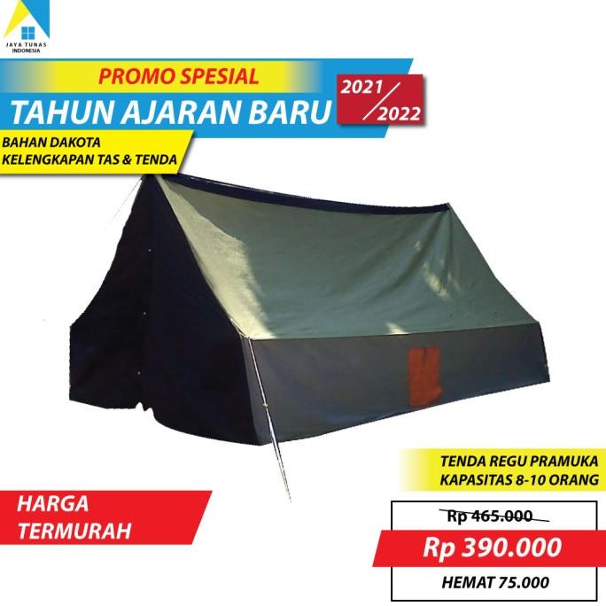 Tenda Pramuka Regu / Tenda Kemah Kapasitas 8-10 Siswa Bahan Dakota COD