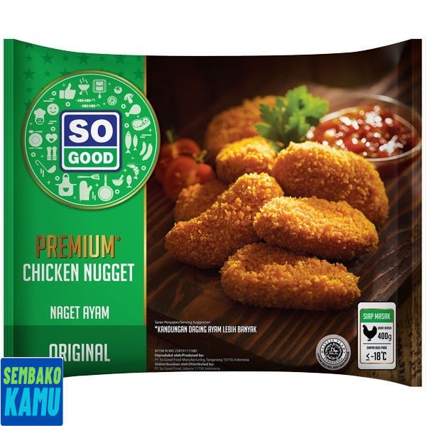 

So Good Chicken Nugget Premium 400 gr