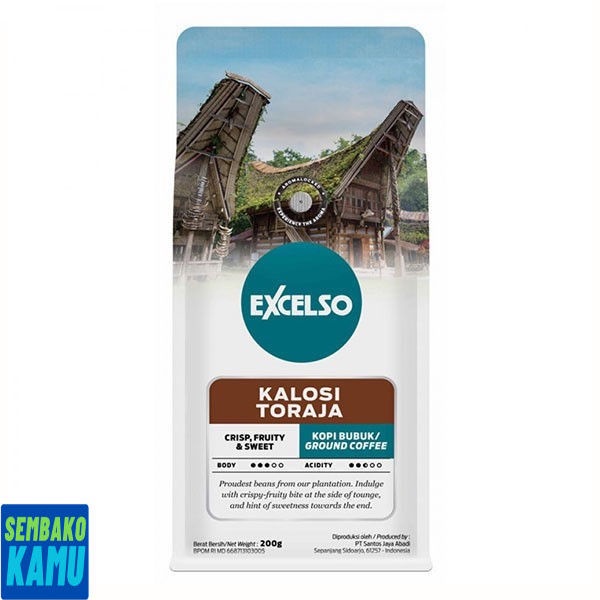 

Excelso Kalosi Toraja Bubuk 200 gr - Kopi