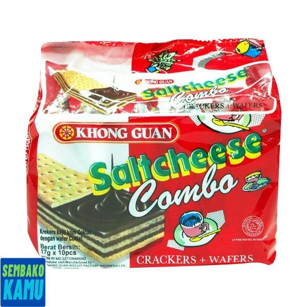 

Khongguan Saltcheese Combo Bag 17 gr x 10 pcs - Biskuit
