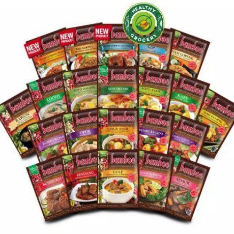 

Bestseller Bamboe Bumbu Racik / Bumbu Masak Instant all Varian 60gr / TOM YUM/ TOMYUM / TOM YAM / TOMYAM Thailand HALAL