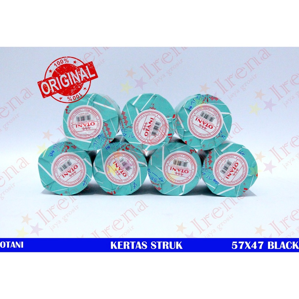 

[CODE BARANG 967DKF] (10 roll) OTANI KERTAS THERMAL 57X47 TINTA HITAM KERTAS STRUK KASIR GROSIR MURAH Discount