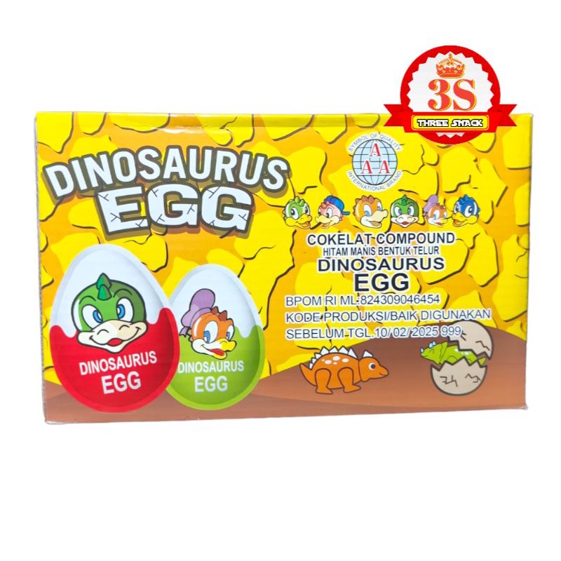 

Coklat Compound Dinosaurus Egg 1 Box