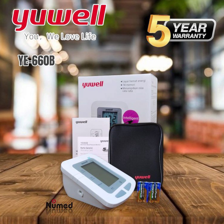 だ Tensimeter Digital Original Yuwell YE660B / Tensi  Meter Lengan Atas Yuwell YE 660B Bergaransi Res