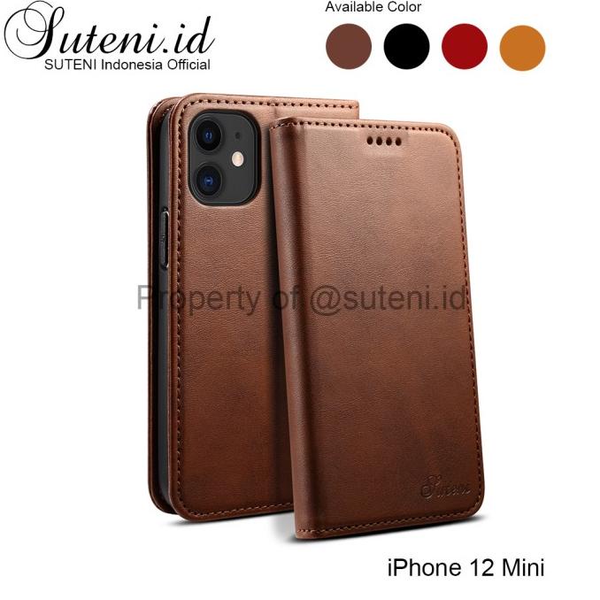 Leather Flip Case iPhone 12 Mini / 12 Pro Max Cover Casing Kulit Card