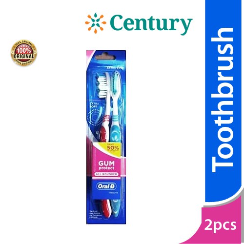 Oral B Toothbrush Gum Protect Extra Soft 2's / Toothbrush / sikat gigi soft / Gigi sensitif / mulut