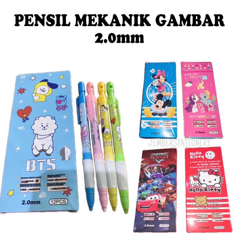 

tdcl -95 (12pcs) Pensil Mekanik Gambar 2.0mm 144