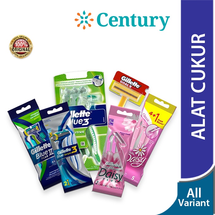 Gillette Alat Cukur Pria & Wanita / Pencukur bulu rambut kumis janggut ketiak / Silet