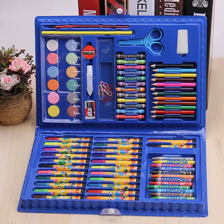 

➽ Crayon Anak Set 86pcs / Krayon Mewarnai Anak 86pcs / Pensil Warna Set 86pcs ↑cod