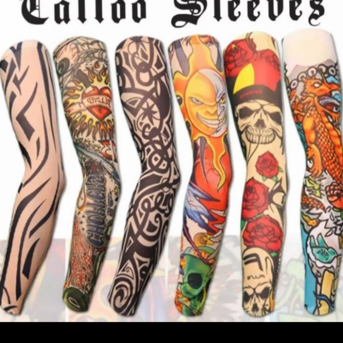 Murah Manset Tato Tangan/Arm sleeve tato Pria/Manset tangan Tato NON COD