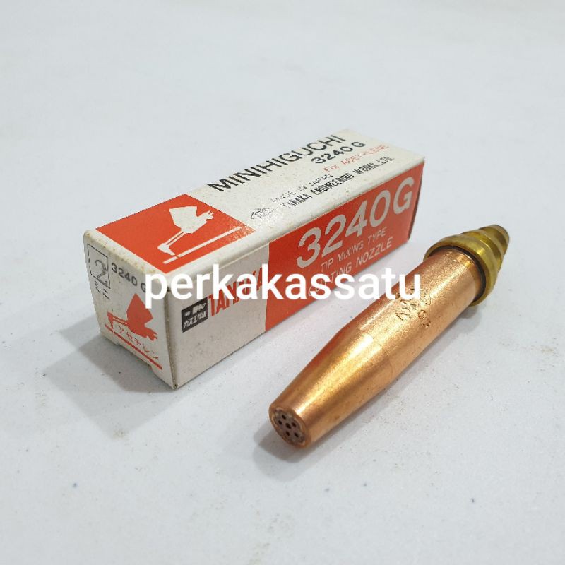 

CUTTING TIP ACETYLENE NO. 2 MODEL STRONG 8 TANAKA 3240G ASLI JAPAN