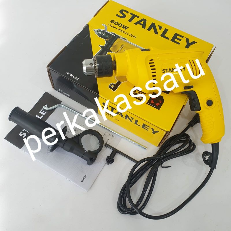 MESIN BOR BESI BETON KAYU 13MM STANLEY SDH600 IMPACT DRILL 13 MM